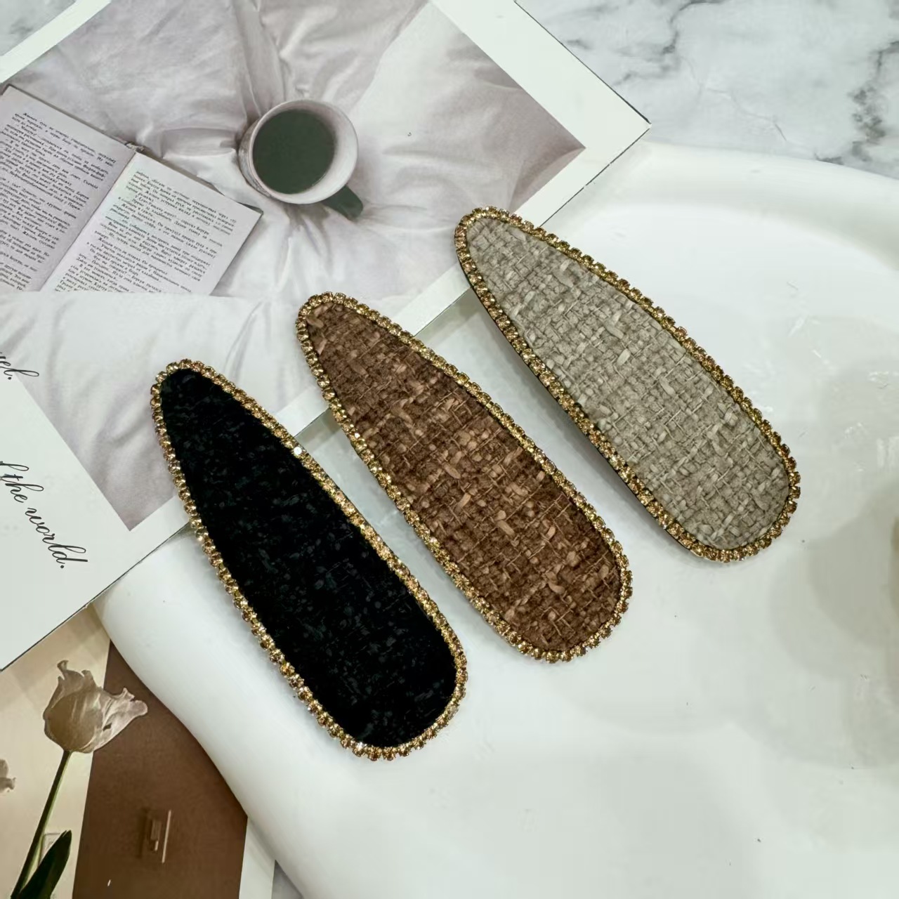 Acetic acid clipper hair accessory for little girls: Simple and fashionable design. The clipper is stable and won't damage the hair Specification image