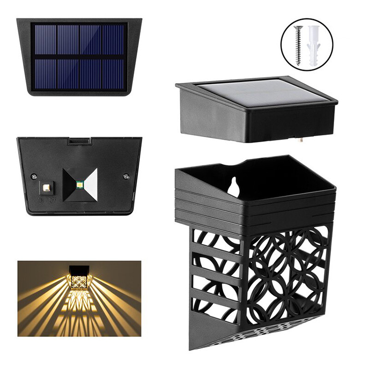【 Cross-border Supply 】 Outdoor solar fence lights, garden and courtyard decorative lights, solar waterproof fence lights Item Picture