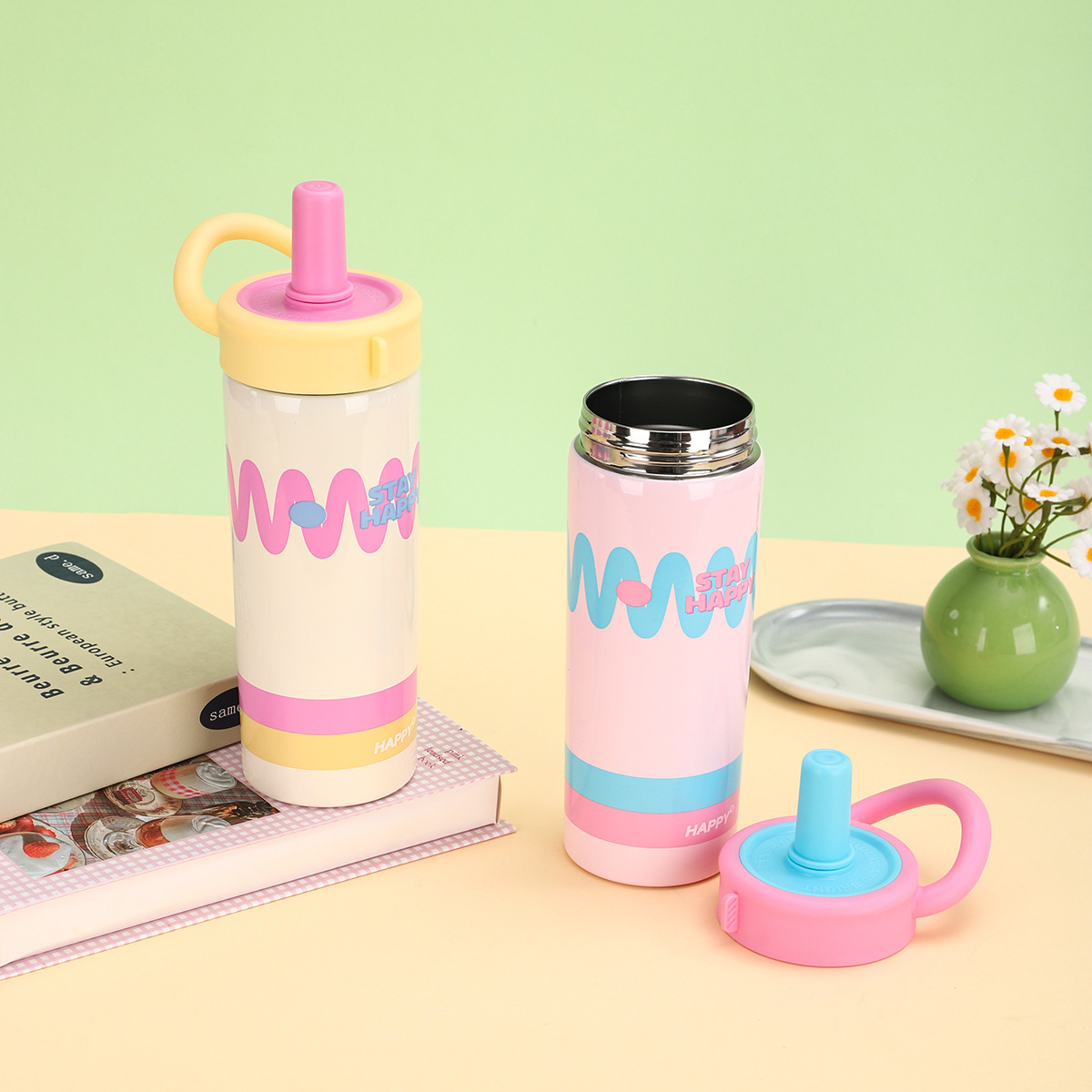 316 stainless steel insulated cups for ladies with high appearance standards, carrying straw coffee cups, tea brewing straw water cups wholesale Application Scenario