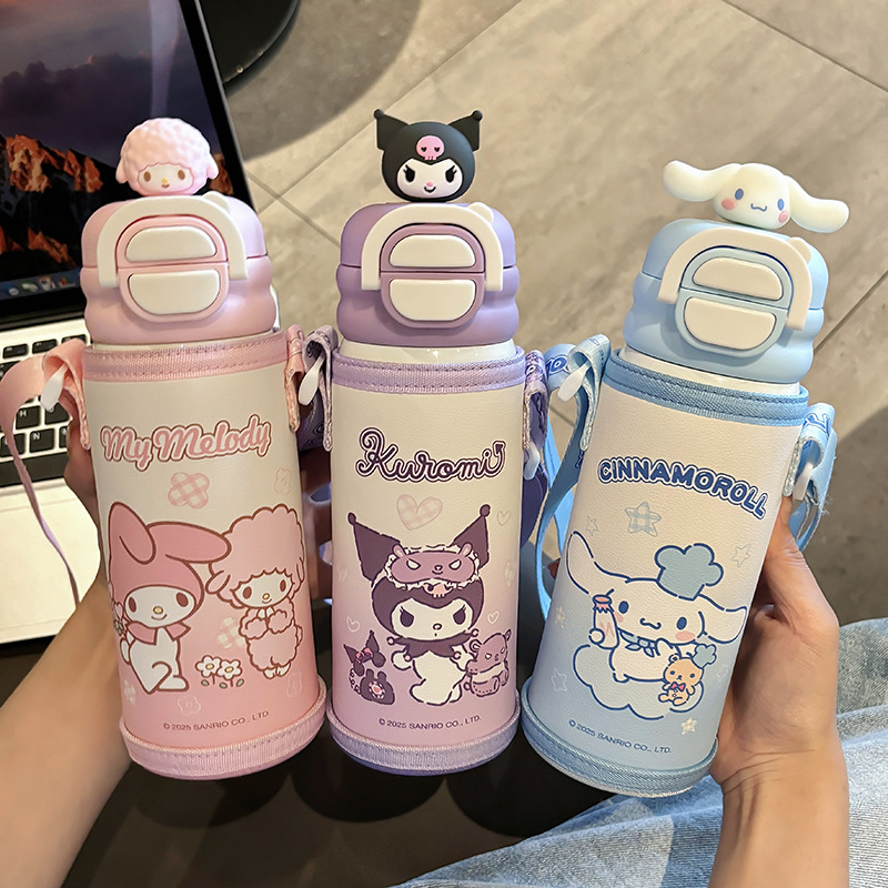 Sanrio Family Series Student Double Drinking Cup Sleeve, 316 stainless steel insulated cup, Children's portable drinking cup gift box Application Scenario