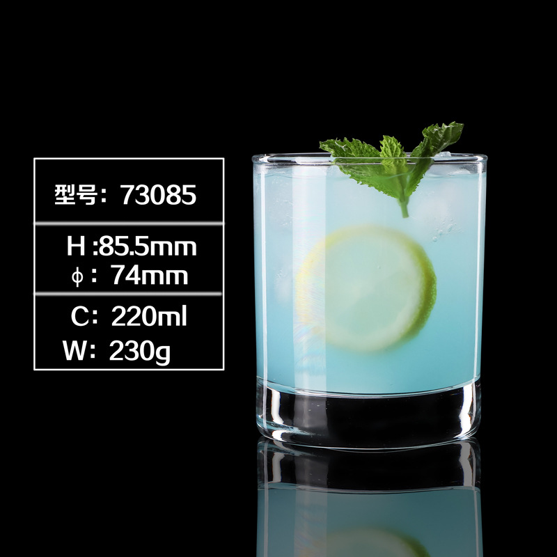 Green apple crystal glass water cup, household juice cup, thickened heat-resistant tea cup, whisky cup, foreign wine glass, helicopter cup details Picture