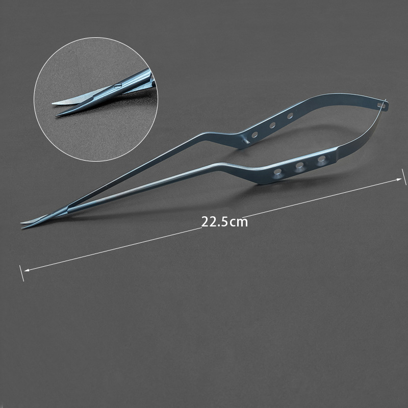 Stainless steel gun-shaped shears, micro-shears, titanium alloy straight head and curved head gun-shaped brain shears, surgical and neurosurgical instruments undefined