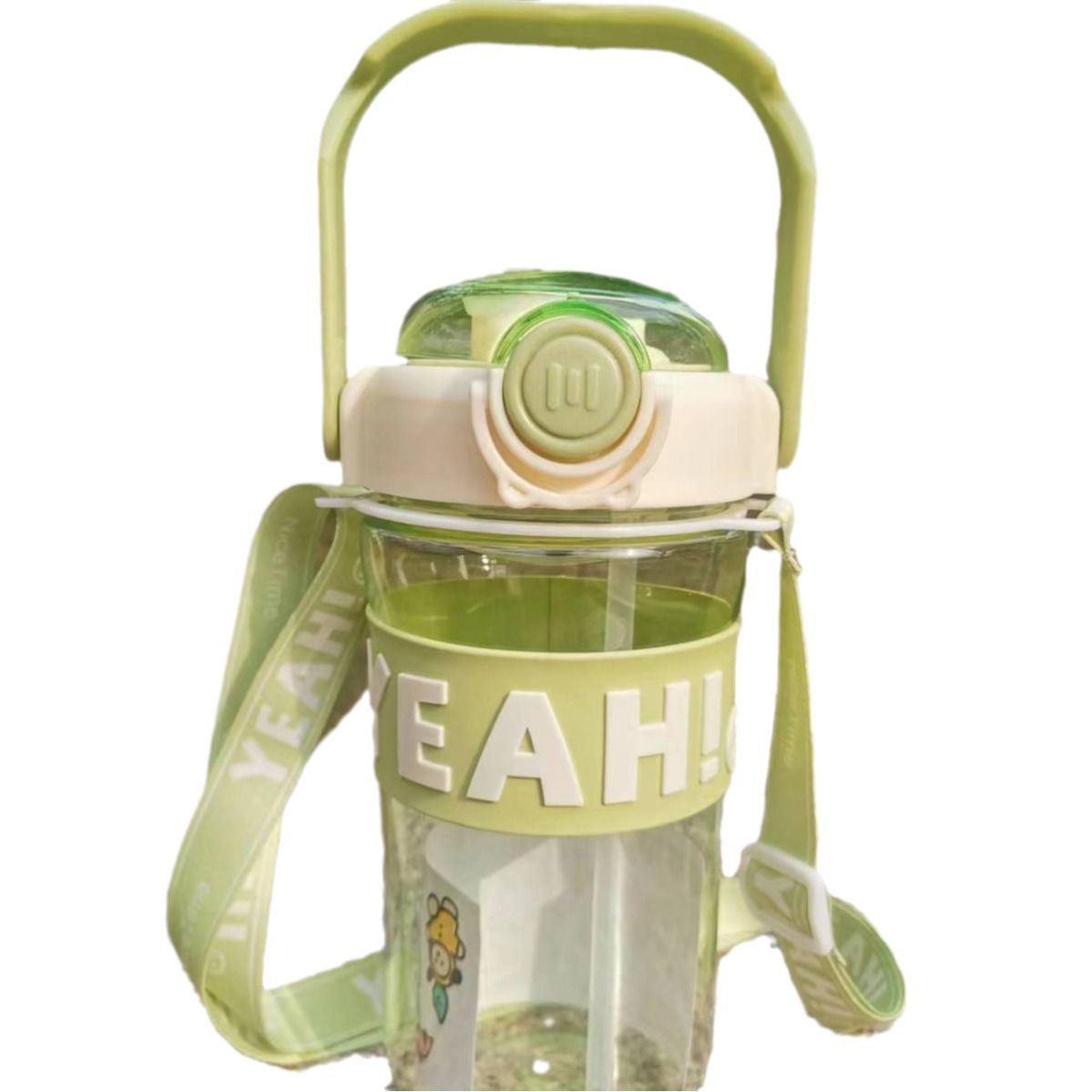 Kulomi simple water Cup for Girls, high appearance level, new double-drinking cup for students and children, summer plastic straw cup Item Picture