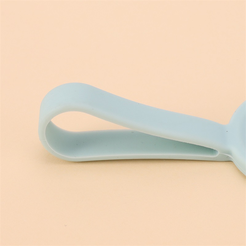 Portable water cup handle rope for mountain climbing and outdoor use, elastic small-mouthed bottle, insulated cup, silicone handle, small water cup accessory Application Scenario