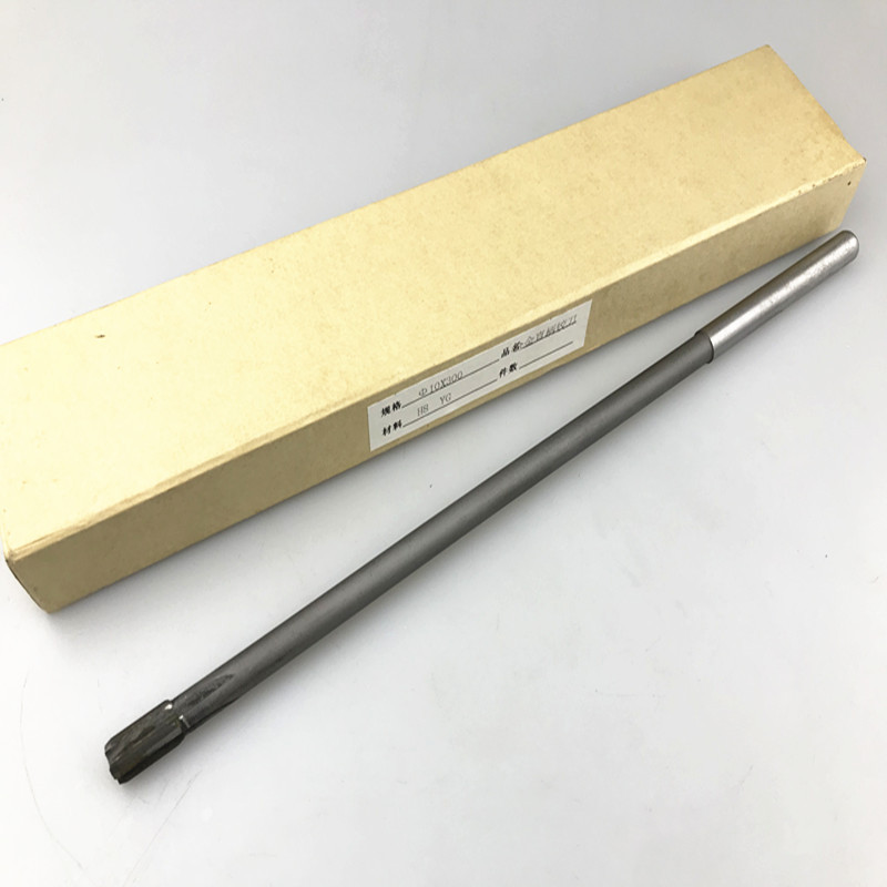 Alloy inset extended reamer YG8 welded tungsten steel head straight shank reamer Extra length 8*200 250 300H7 H8 Item Picture