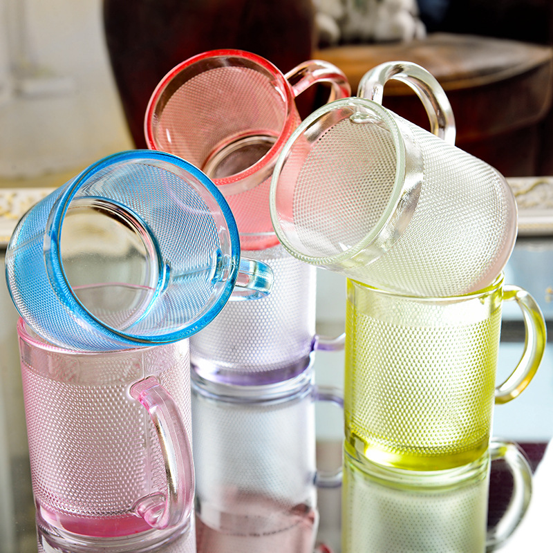 Locke Colorful Handle Cup Six-piece Set, Rose Cup Six-piece Set, Mark Handle Cup Gift Set Manufacturer wholesale Specification drawing