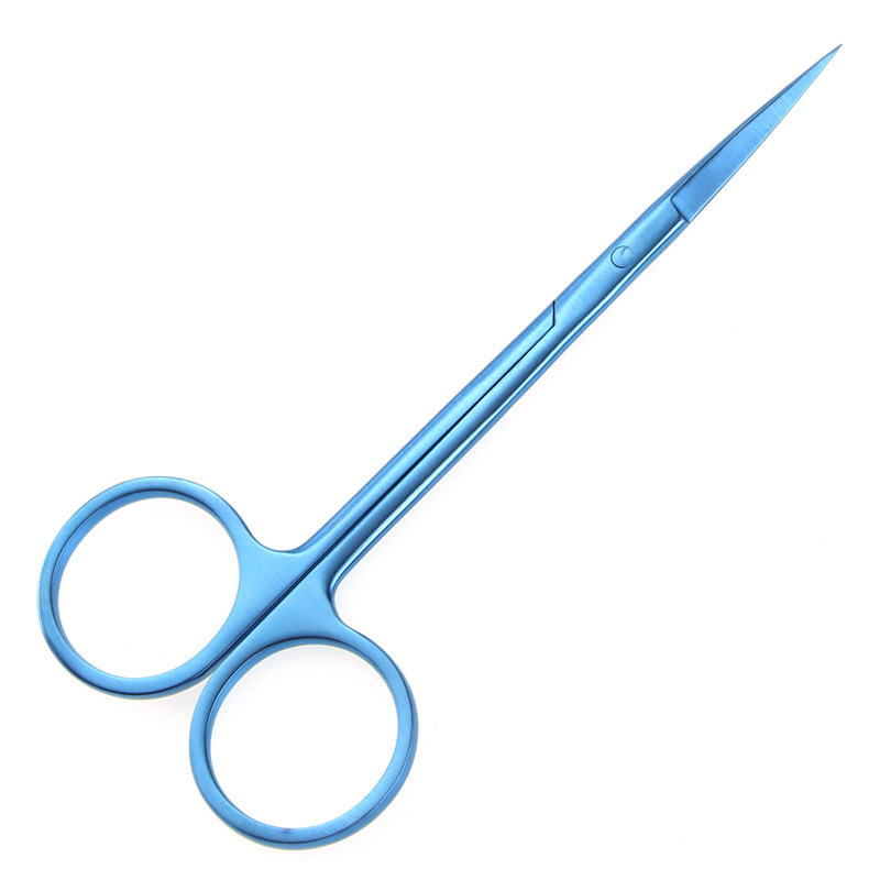 Titanium alloy express eye scissors, cosmetic plastic surgery, ophthalmic surgery scissors, instruments, double eyelid surgery, and eye corner opening Item Picture