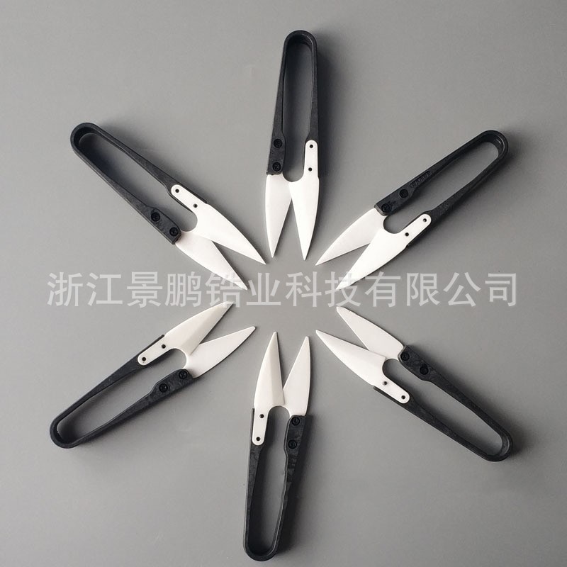 Source factory zirconia ceramic textile shears, textile insulating wire shears, yarn shears, special ceramic shears for fishing Specification drawing