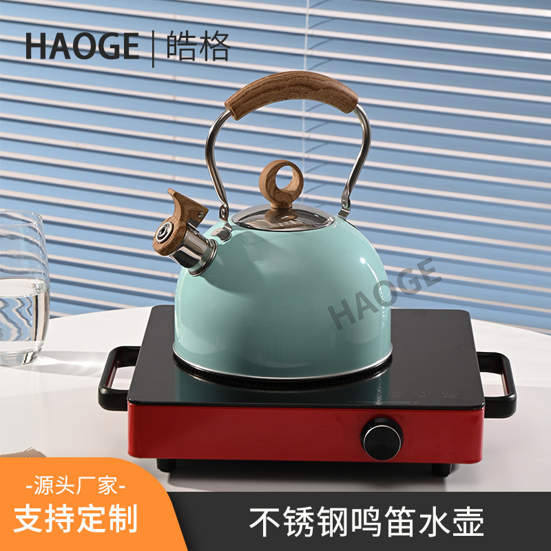 Cross-border new product: whistling kettle, teakettle, stainless steel whistling kettle full figure