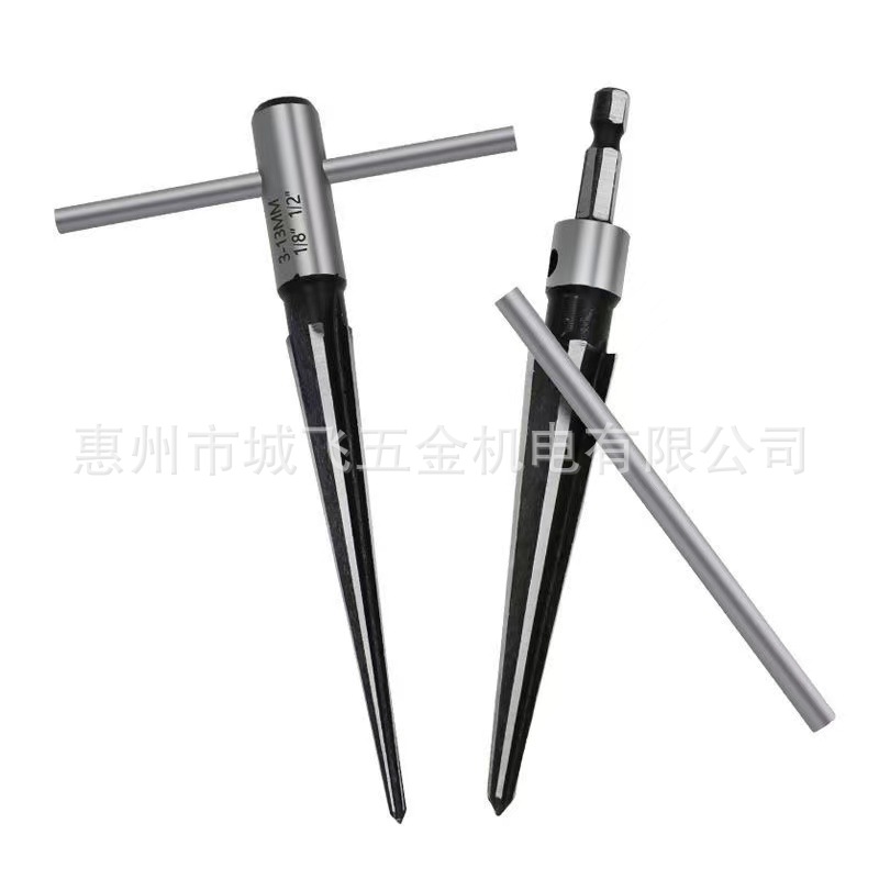 Novice 5-16mm round handle hexagonal handle taper reamers, 3-12mm woodworking wood board chamfering reamers Item Picture