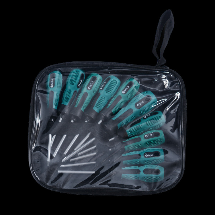Wholesale of special-shaped screwdriver sets from the manufacturer, including open single-head, cross-shaped, star-shaped, and rice-shaped screwdriver sets at wholesale prices Specification drawing