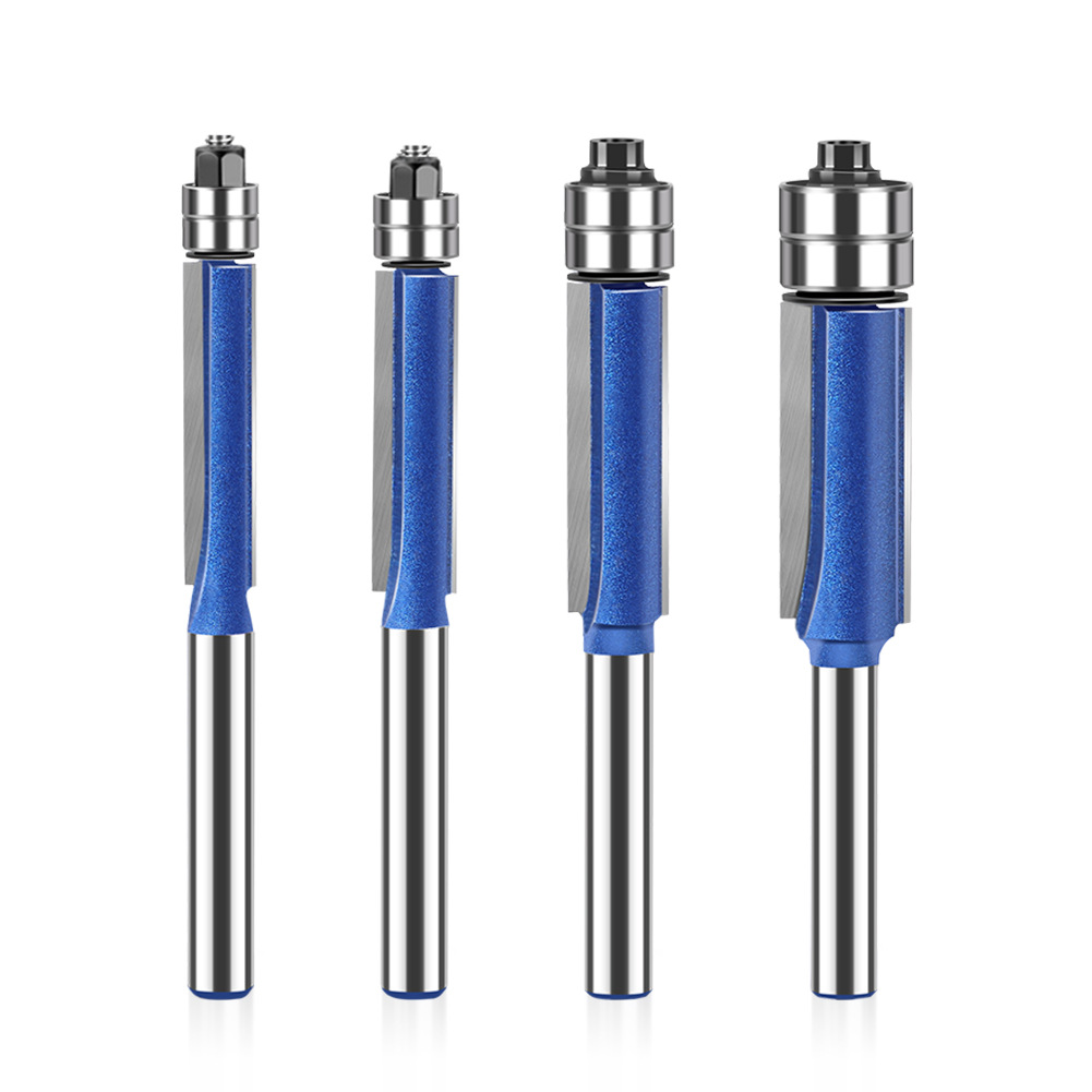 Head double-axis trimming tool, tungsten steel profiling woodworking milling cutter, slotting flat edge tool, alloy blade head set Item Picture