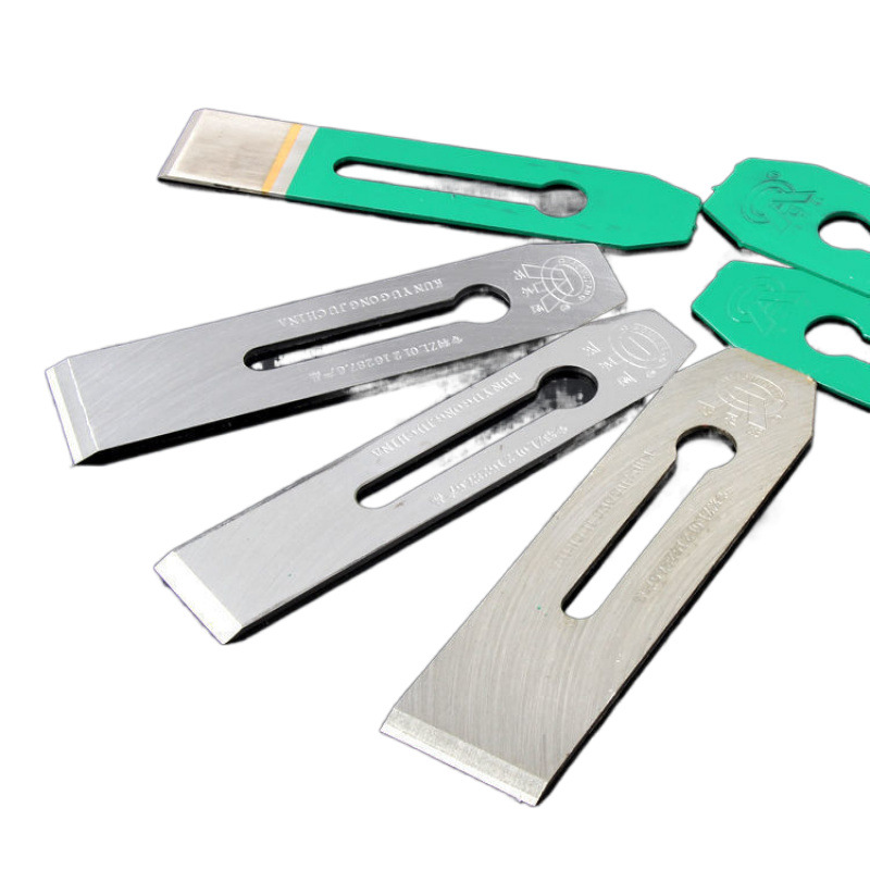 Woodworking planer blade, hand-pushed, steel blade, spring steel flat planer, carpenter's welded edge, steel-wood planer Item Picture