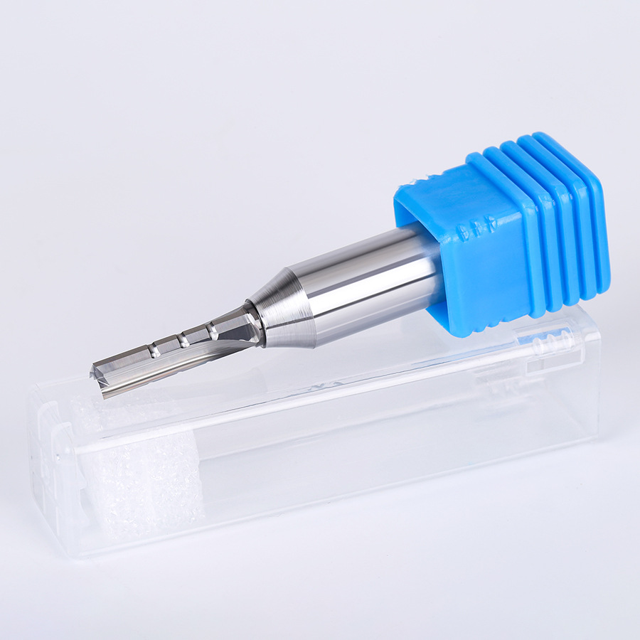 TCT three-edge panel cutting tool, density board, multi-layer board, woodworking alloy milling cutter, CNC engraving machine tool, slotting and drilling Application Scenario