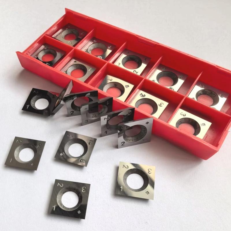 Woodworking planer blade, alloy sand planer blade, double-sided and four-sided planer blade, electric planer blade, disposable spiral blade, extension Specification drawing