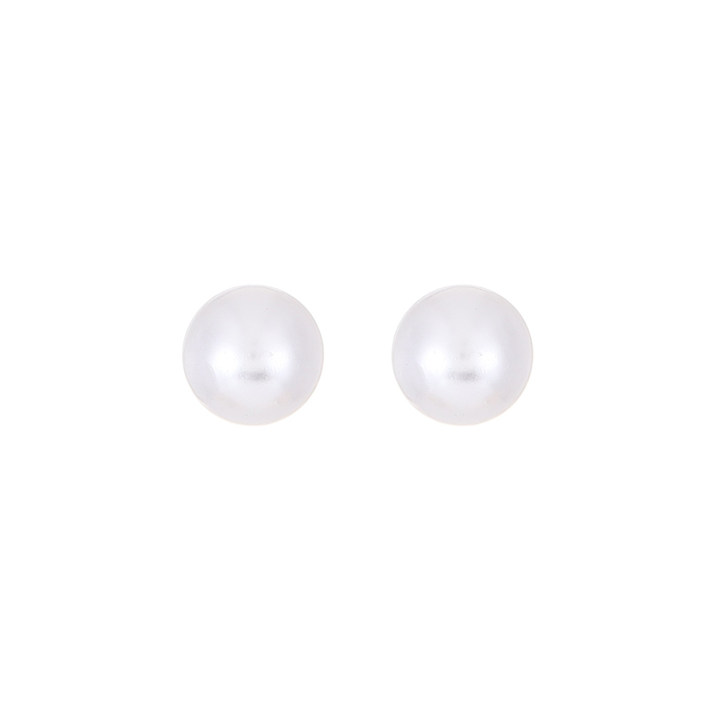 European and American simple imitation pearl stud earrings, fashionable, small and elegant, Korean personality earrings, round pearl earrings wholesale Item Picture