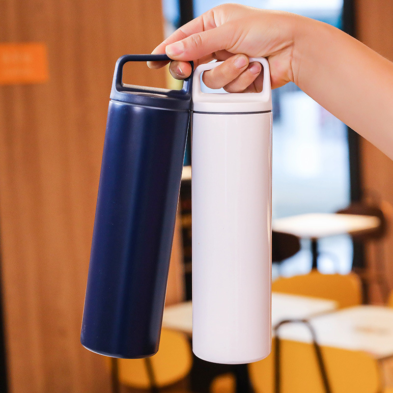 Cross-border 304 stainless steel handle insulated cup, water cup, portable outdoor water bottle, high appearance level, car sports straight cup Specification drawing