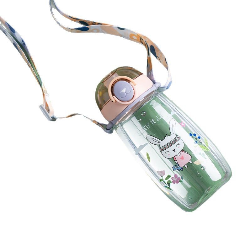 Children's water cup, cute cartoon plastic direct drinking cup, primary school, kindergarten, baby, summer durable and portable water bottle Application Scenario
