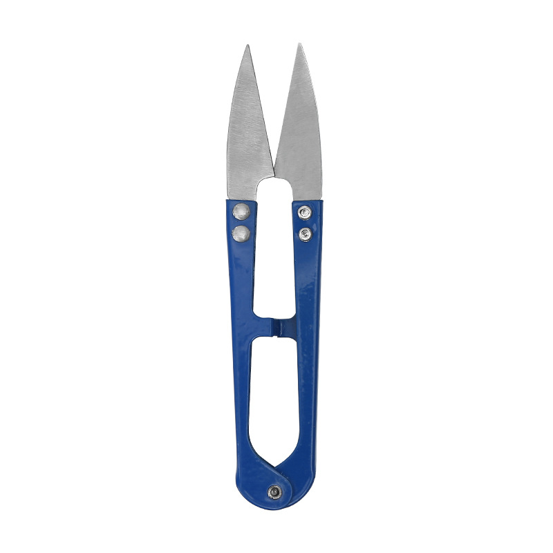 U-shaped yarn shears, household tailor shears, cross-stitch thread end shears, clothing and textile tools, small scissors, fishing line shears wholesale Item Picture