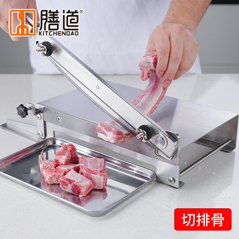 Guillotine knife for household bone cutting, commercial chicken and duck rib cutting, medicinal herb slicing machine, bone cutting machine details Picture