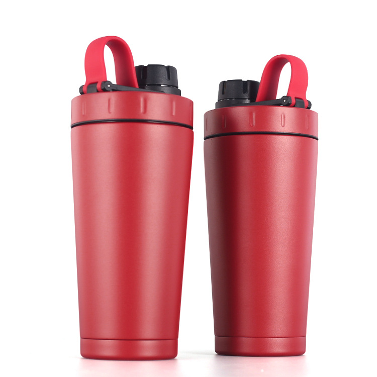High-quality 700ml double-layer stainless steel shaker cup, vacuum 304 stainless steel insulated cup, sports water cup in stock full figure