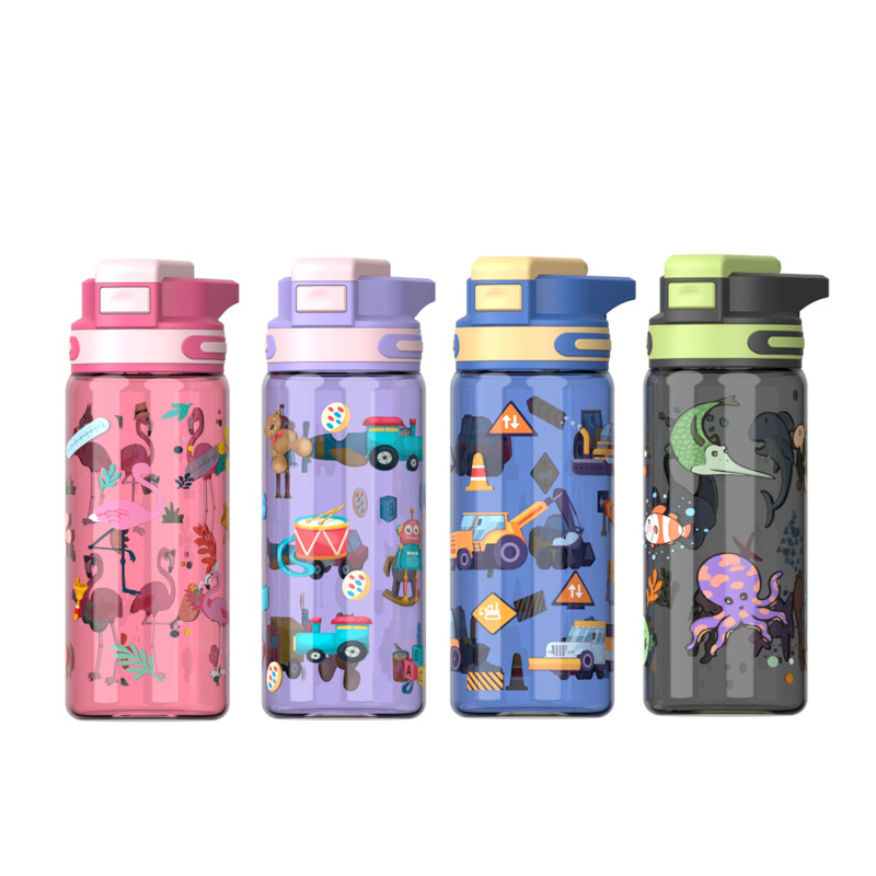 Cute cartoon straw cup, Toy Story, girls' summer children's cartoon water bottle, new water cup Item Picture