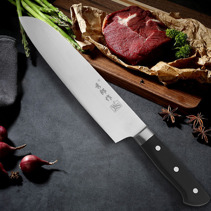 Stainless steel ox knife, cooking knife, meat knife, sashimi knife, multi-purpose hotel chef knife, chef sushi knife, chef's knife Specification drawing