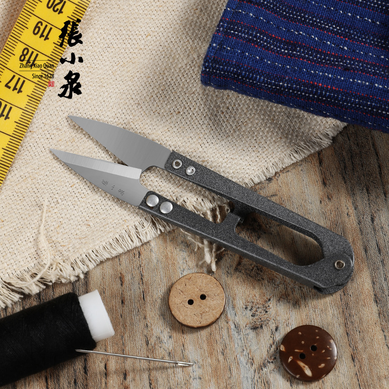 Zhang Xiaoquan spring yarn scissors, cross-stitch scissors, clothing small scissors, thread cutting, sewing scissors, TB-448 Specification drawing