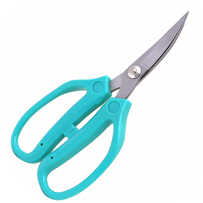 Elbow scissors, stainless steel upturned head, industrial rubber sole, leather trimming, garment making, garment tailoring, cutting, wiring head Item Picture