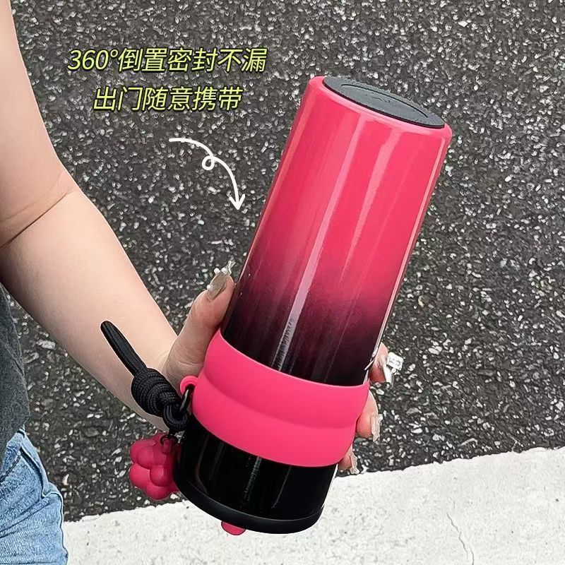 New gradient 316 stainless steel insulated cup, high appearance level, outdoor portable sports insulated pot, car ice king water Specification drawing