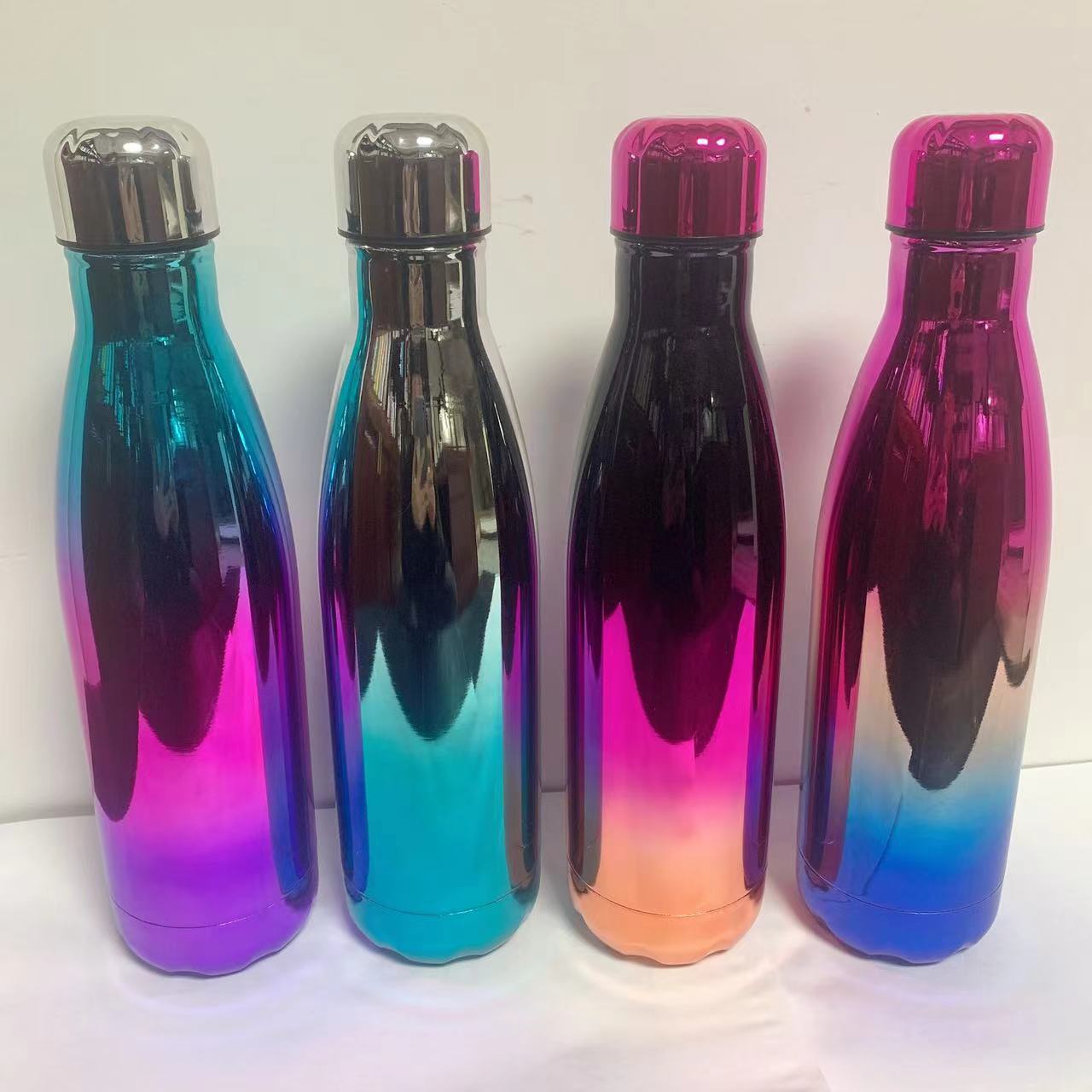 Electroplated cola bottles, vacuum water cups, outdoor sports 304 stainless steel insulated water bottles, thermos flasks, self-driving water bottles, wine bottles
