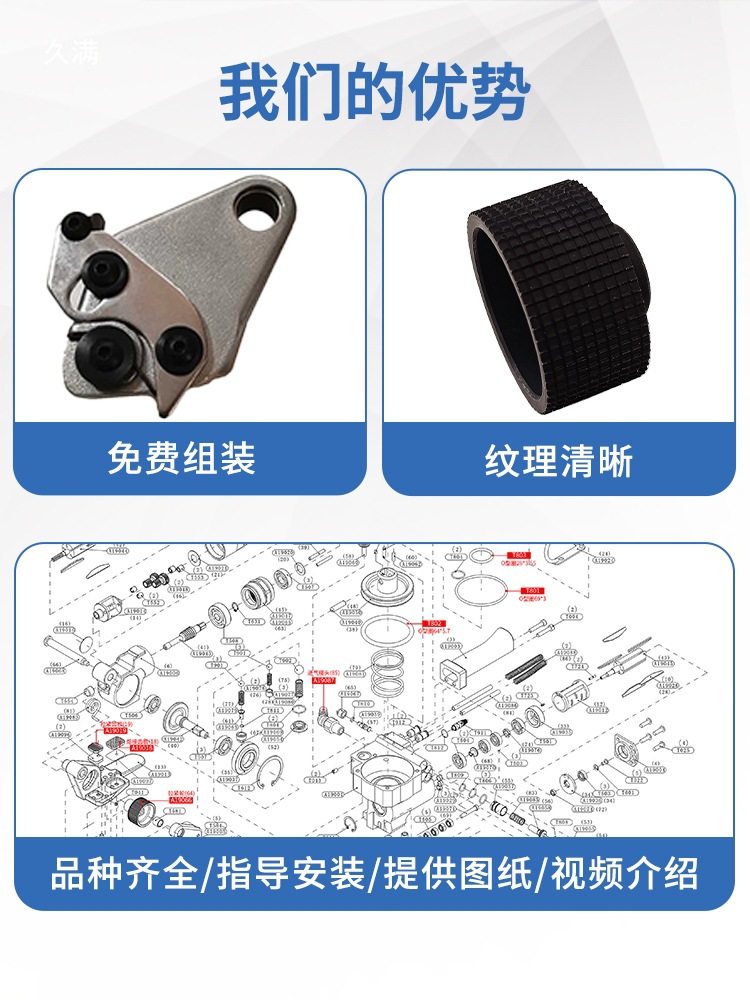 Zhuoyu Shengtuo Sentuo Pneumatic Strapping Machine Accessories Complete Set A19B19B25CA19CA25 Tensioning wheels Tensioning teeth Application Scenario