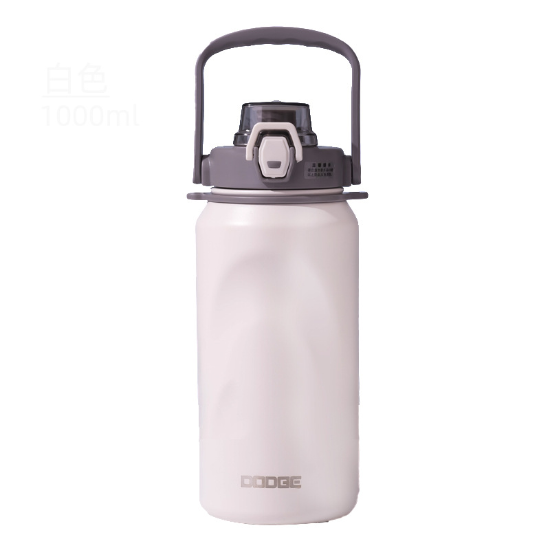 New Dodge insulated cup, water cup, Leap Sports Water bottle, 316 stainless steel, large capacity, car and outdoor 1000ML Item Picture