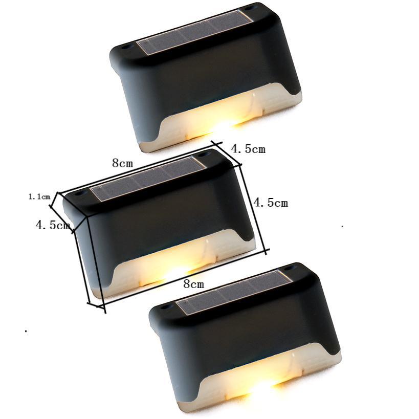 Cross-border best-selling solar step lights, waterproof garden lights, decorative fence lights, railing and staircase step lights, original factory Item Picture