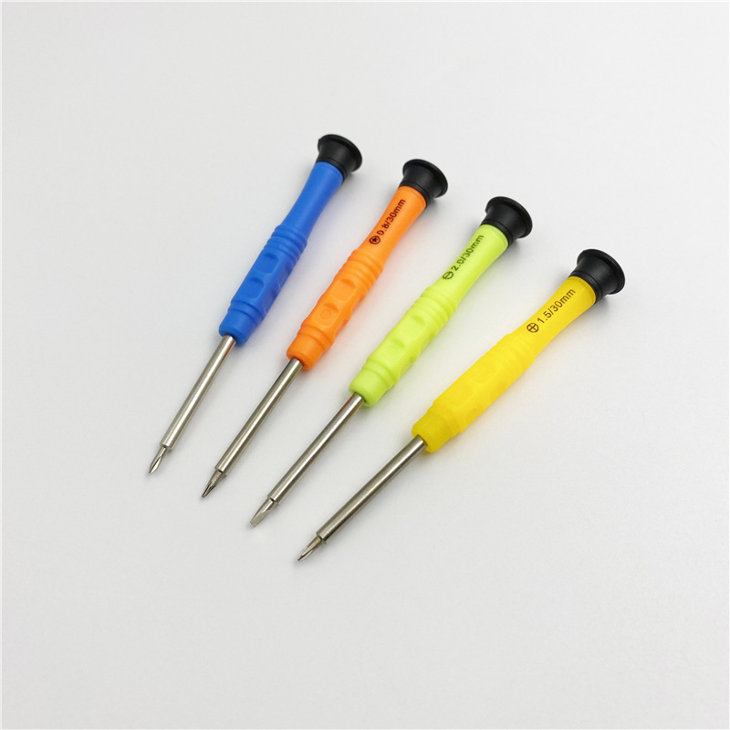 Colored screwdrivers for mobile phones, computers, glasses, cross, straight, five-star, Y-shaped, hexagonal telecommunications repair and disassembly tools full figure
