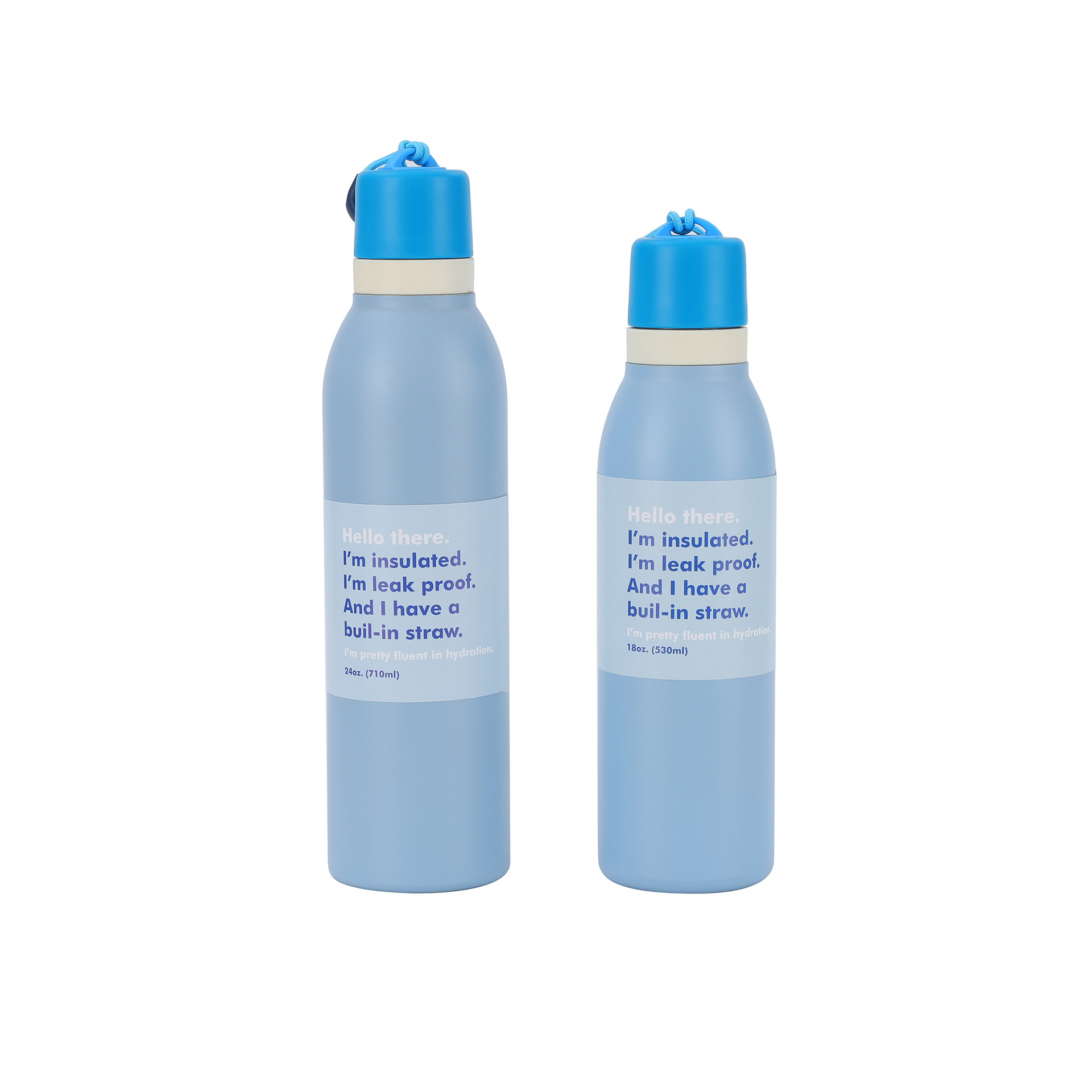 Waoh Customized Owala double-layer sports bottle, 304 stainless steel insulated cup, small-mouthed sports bottle, handle straw cup Specification drawing