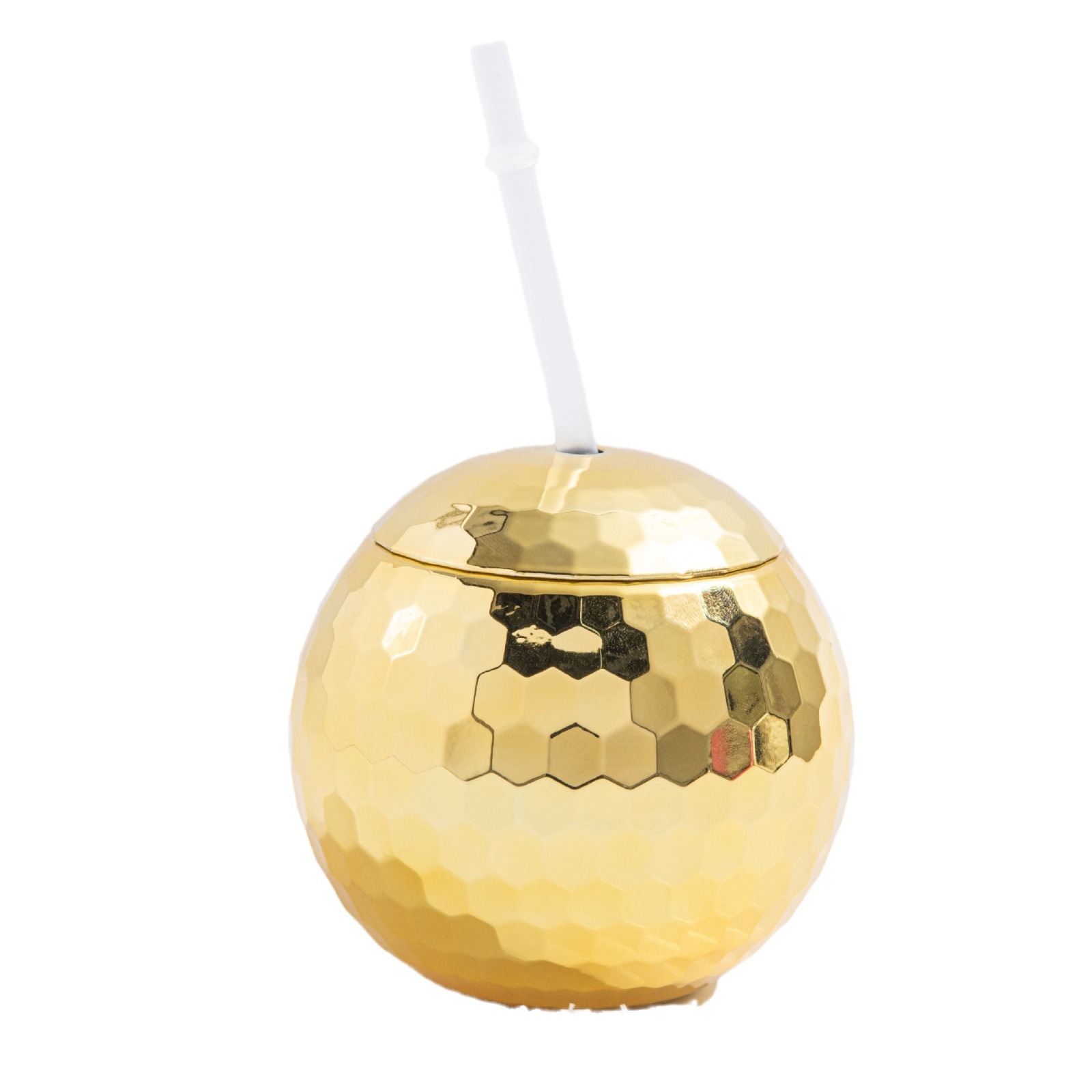 Creative and simple DISCO ball drinking cup 600ML, factory stock wholesale, portable lid new plastic cup Item Picture