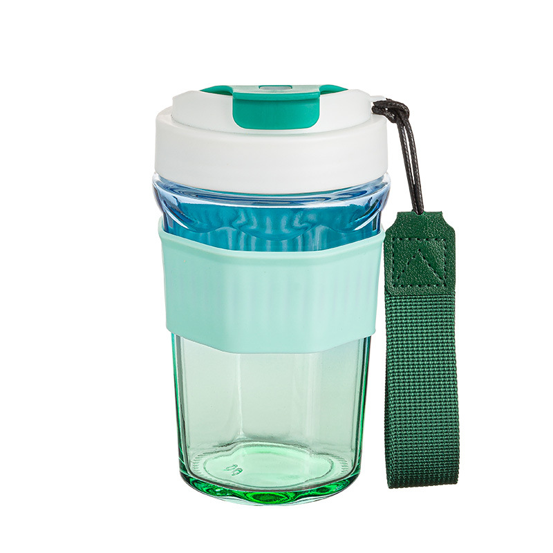Manufacturer's glass water cup for women, high appearance level, simple student direct drinking cup, high-temperature resistant, high-end feel, casual cup for men Specification drawing