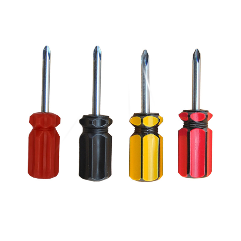 Screwdriver, single-color mini, color-striped screwdriver, small screwdriver, cross-head screwdriver, screwdriver taper, small radish head Item Picture