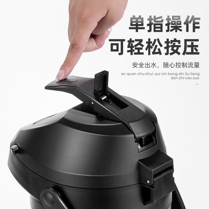 Pneumatic thermos flask, household large-capacity insulated kettle, stainless steel inner liner and outer shell, press-type thermos flask, boiling water bottle Application Scenario