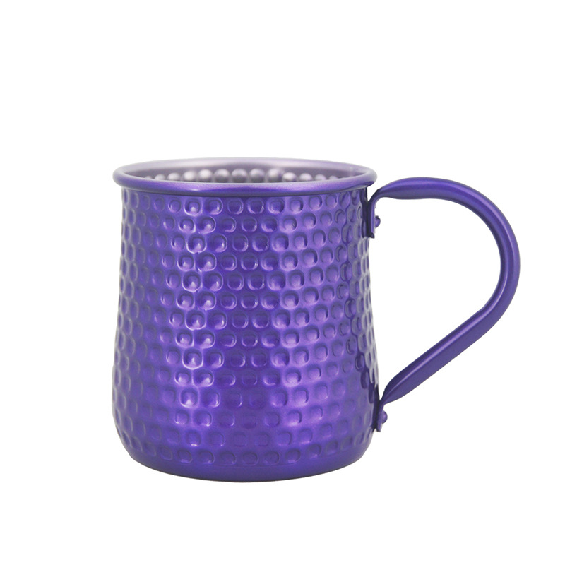 Cross-border best-selling Moscow mule cups, oxidized seven-color aluminum cups, beer mugs, hammered aluminum cocktails, large-bellied cups Application Scenario
