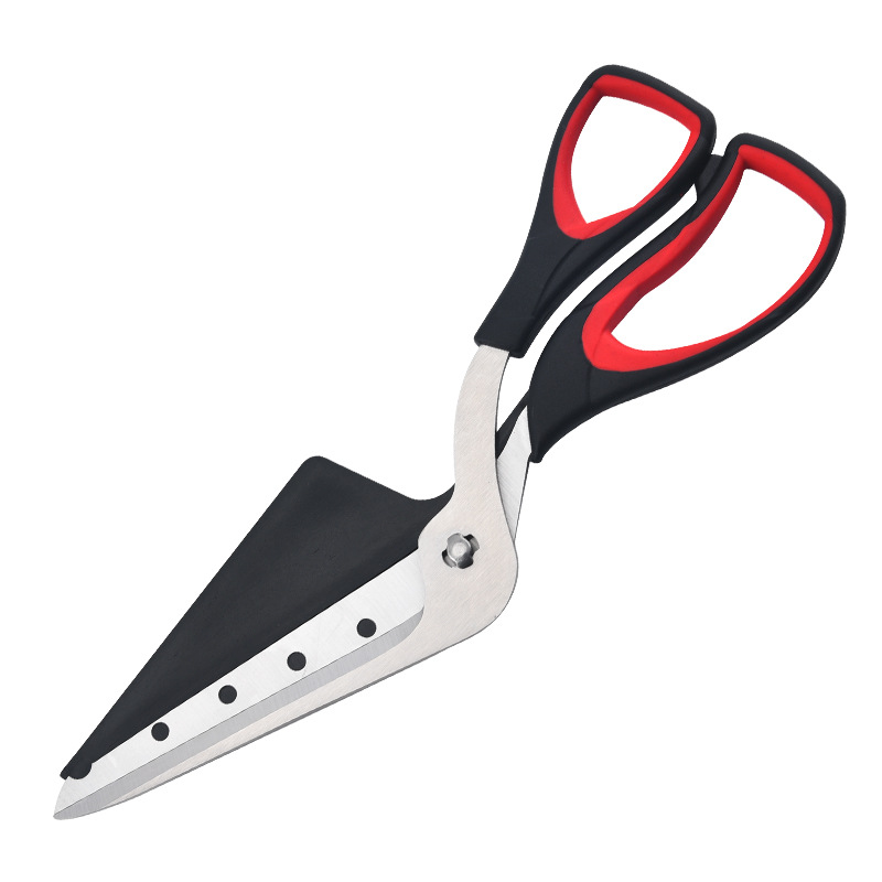 Factory wholesale pizza scissors, barbecue scissors, household kitchen scissors, stainless steel detachable scissors, baking tools, food scissors Item Picture