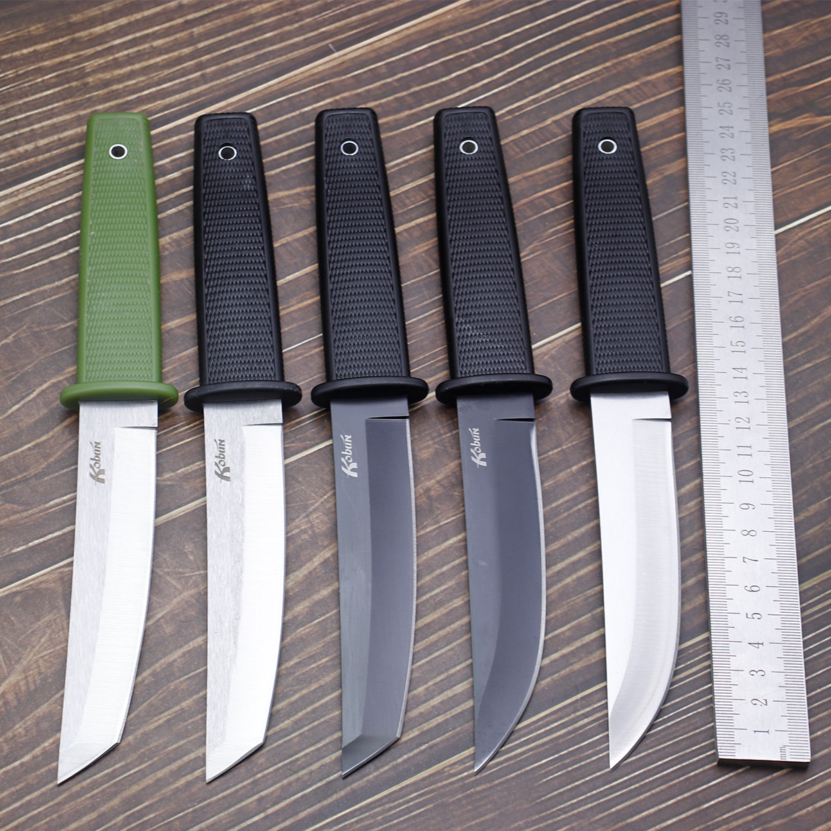 Outdoor Kobun daily life knife, portable camping tactical knife, daily-use sharp fruit knife, factory stock supply full figure
