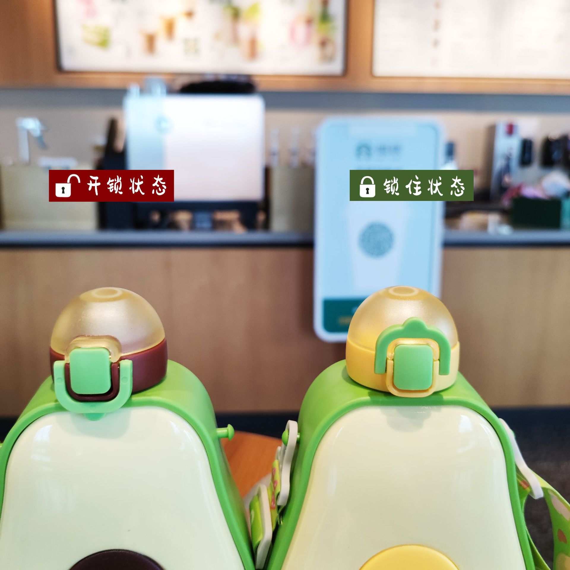 Yafiqi factory direct supply of avocado straws, plastic water cups, diagonal cross portable straps, custom advertising gift cups details Picture