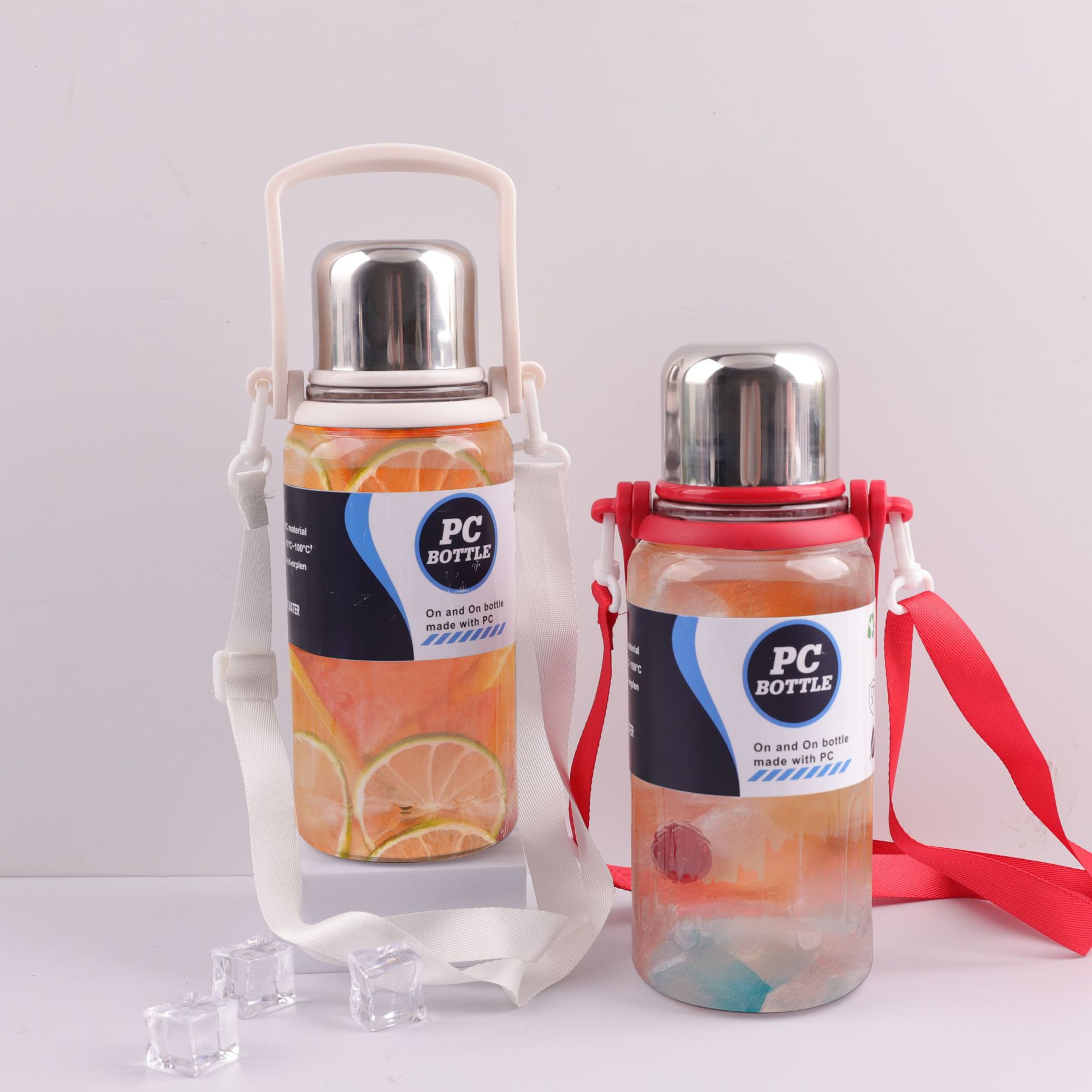 Summer large-capacity water cups, student plastic cups, outdoor sports straps, fitness water bottles, bouncing direct drinking portable water cups Application Scenario