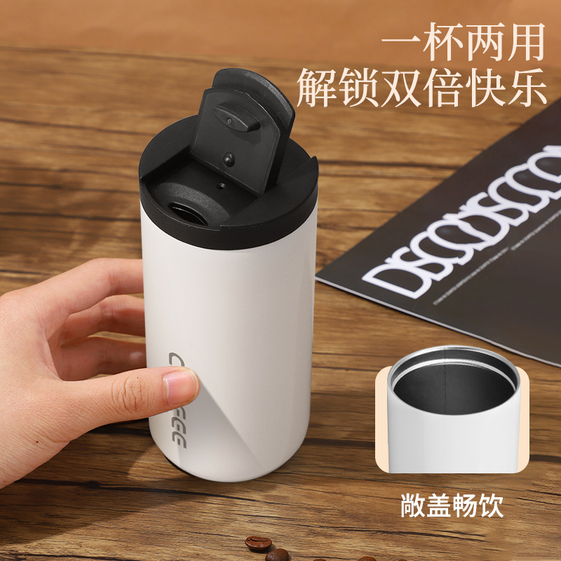 New cross-border coffee cup for women, high appearance level, student couple water cup, portable stainless steel coffee insulated cup Application Scenario