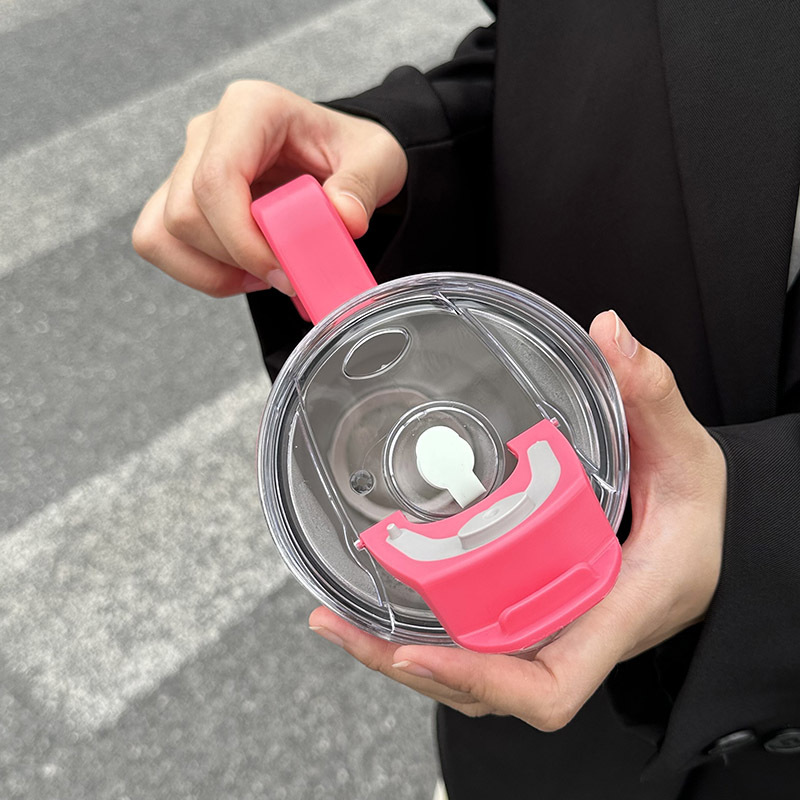 New car cup, cold and heat preservation cup, ins heat preservation cup, super large capacity, with handle, sealed and durable for girls Specification drawing