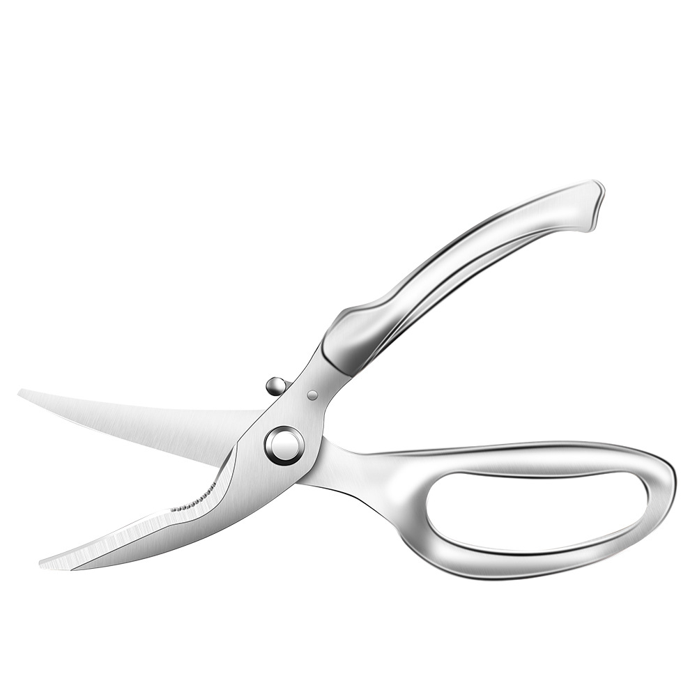 Internet-famous chicken bone scissors, kitchen scissors, powerful stainless steel multi-functional all-steel fish, duck and barbecue, household bone scissors Item Picture