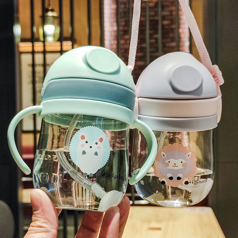 2121 Baby Drinking Cup, Straw Cup for young children, milk and water cup for 1 year old, with handle and back strap, 250ml details Picture