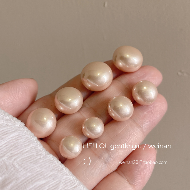 Steamed Bun Pearl Earrings 2025 New bestseller Earrings for Women, French light luxury and high-end style, versatile earrings for commuting Specification drawing